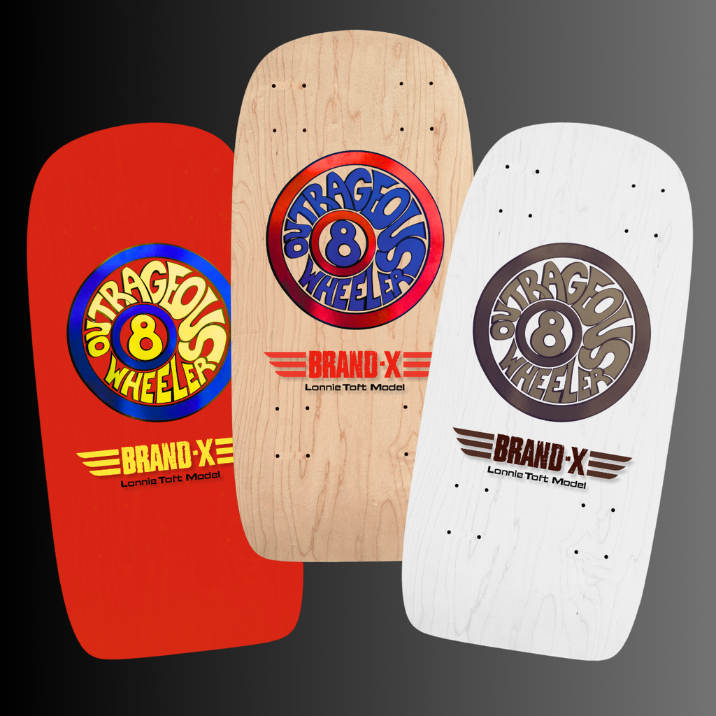 Lonnie Toft OUTRAGEOUS 8-WEELER Limited Edition, Hand-Painted Deck OR Complete (PRE-ORDER, JANUARY 2027)