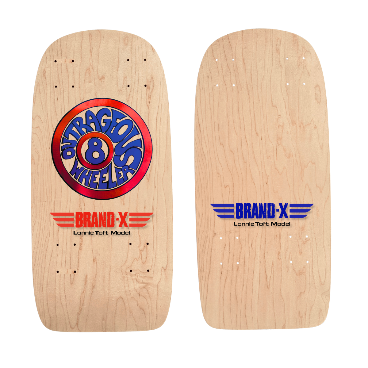Lonnie Toft OUTRAGEOUS 8-WEELER Limited Edition, Hand-Painted Deck OR Complete (PRE-ORDER, JANUARY 2027)