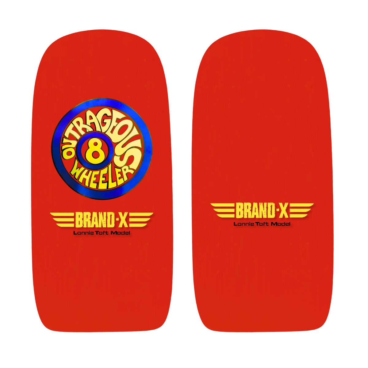 Lonnie Toft OUTRAGEOUS 8-WEELER Limited Edition, Hand-Painted Deck OR Complete (PRE-ORDER, JANUARY 2027)