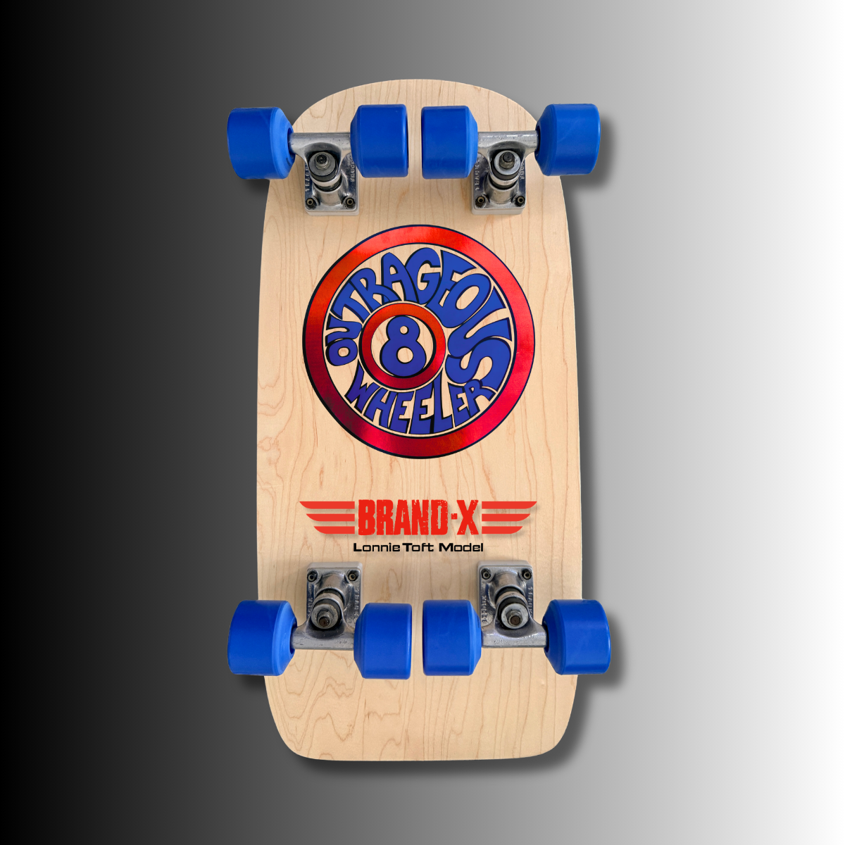 Lonnie Toft OUTRAGEOUS 8-WEELER Limited Edition, Hand-Painted Deck OR Complete (PRE-ORDER, JANUARY 2027)