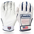 Franklin USA Women Softball CFX FP Batting Glove - White/USA