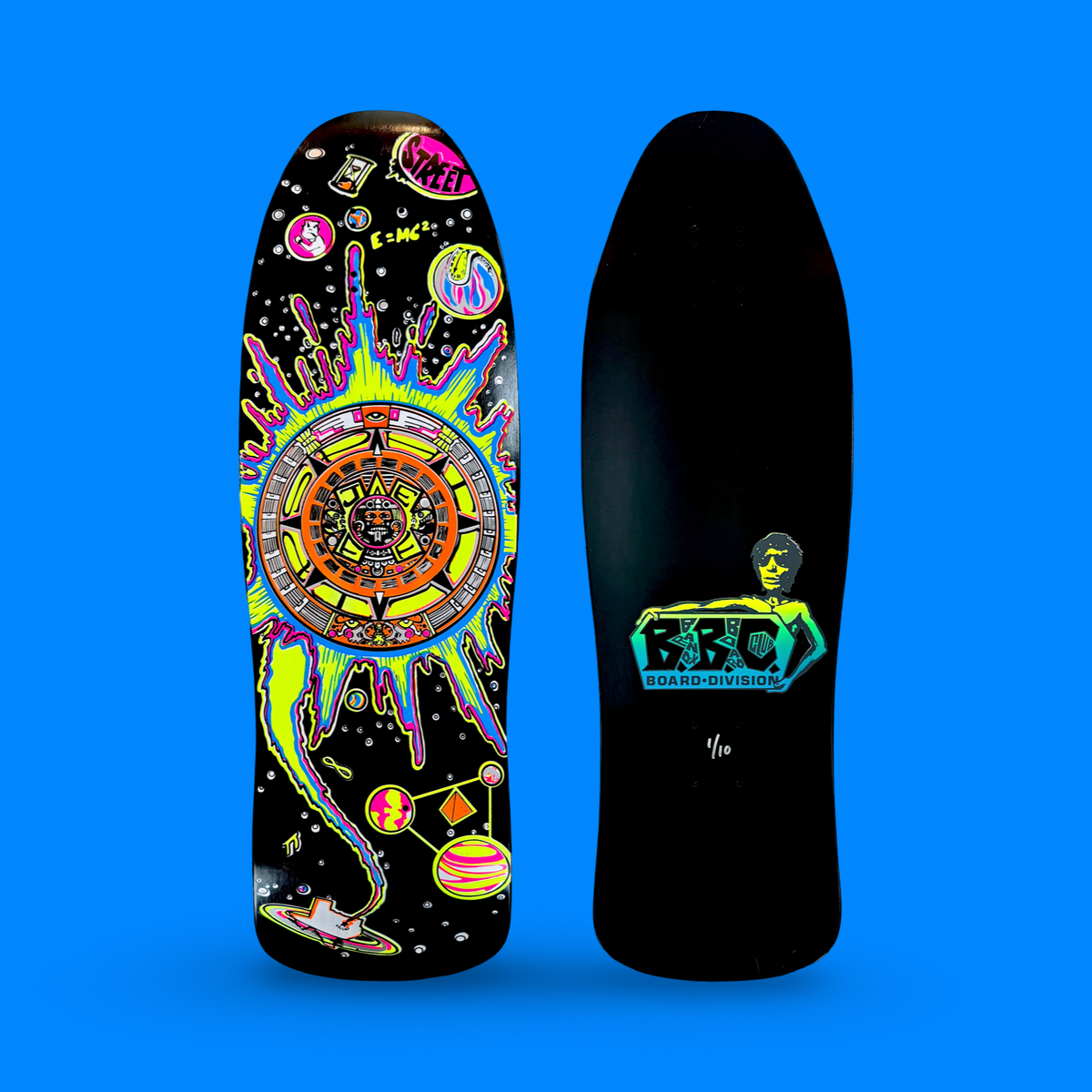 Jeff Phillips AZTEC Limited Edition, HAND-PAINTED BBC NEON & Fluorescent Deck (1 of 10)