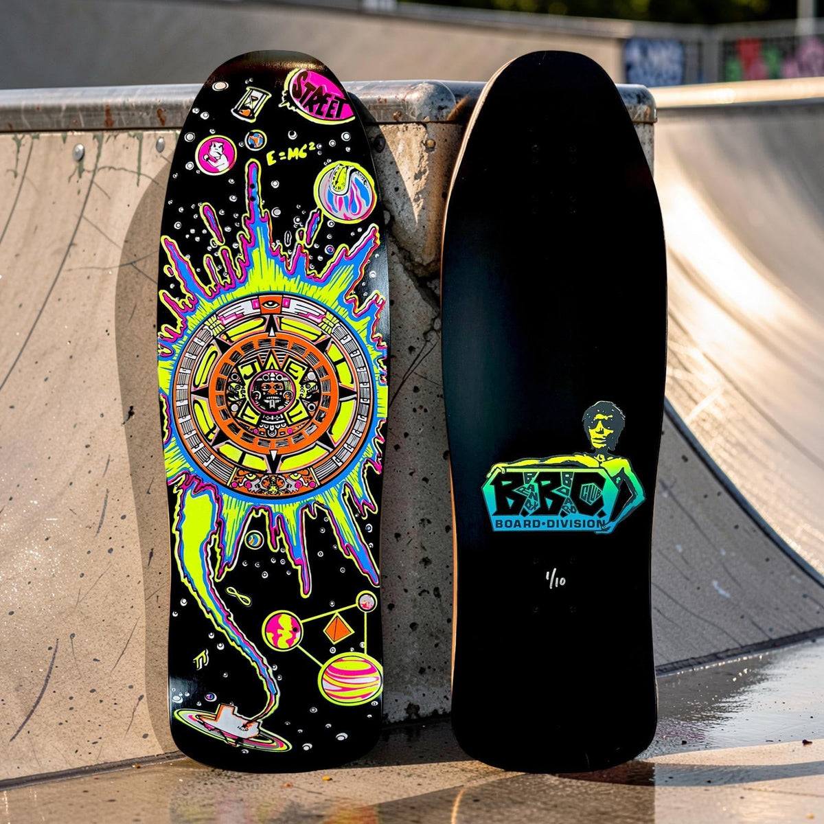 Jeff Phillips AZTEC Limited Edition, HAND-PAINTED BBC NEON & Fluorescent Deck (1 of 10)