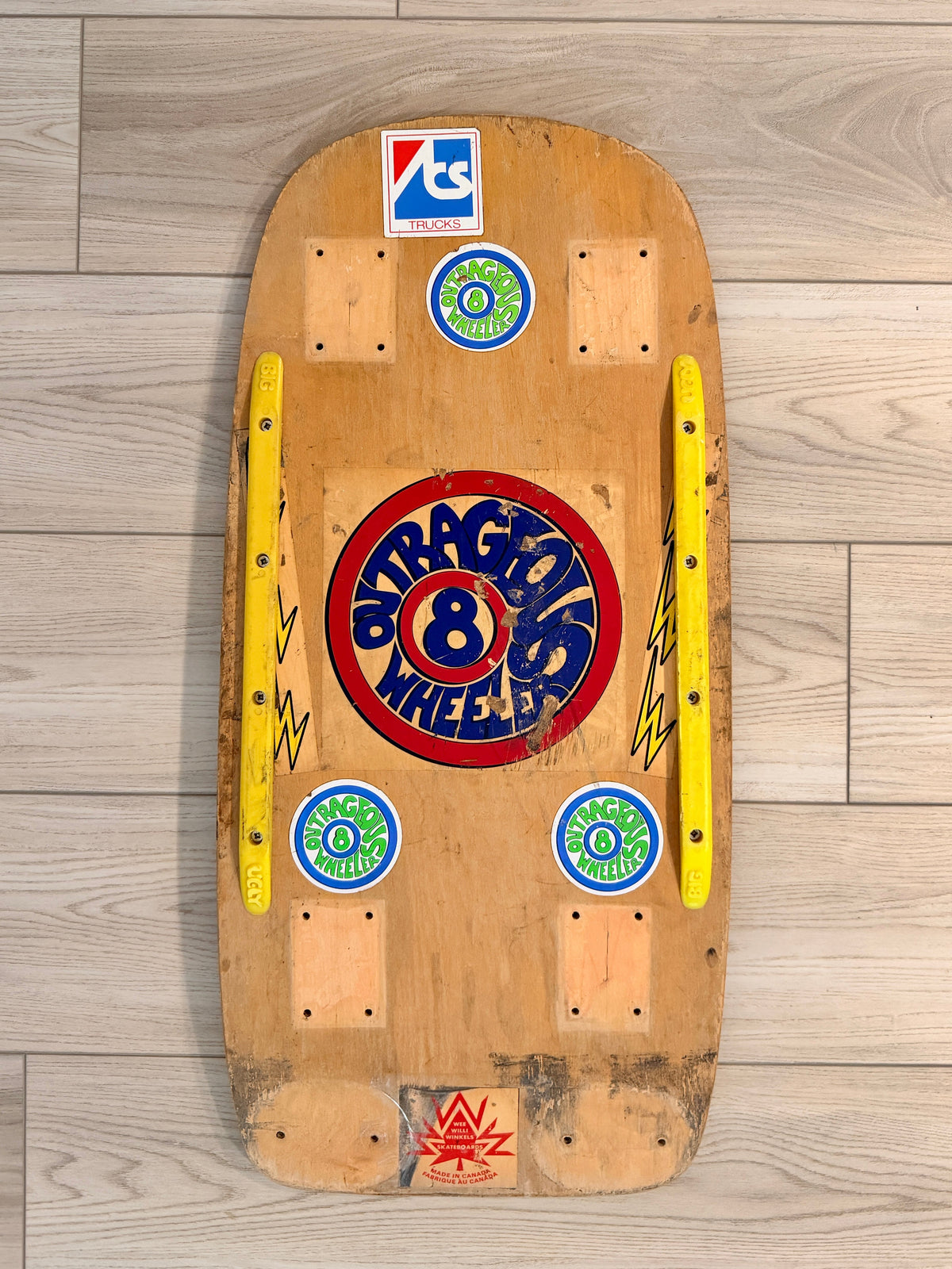 Lonnie Toft OUTRAGEOUS 8-WEELER Limited Edition, Hand-Painted Deck OR Complete (PRE-ORDER, JANUARY 2027)