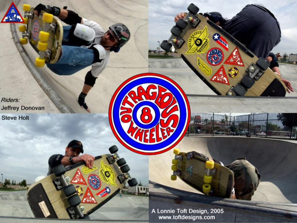 Lonnie Toft OUTRAGEOUS 8-WEELER Limited Edition, Hand-Painted Deck OR Complete (PRE-ORDER, JANUARY 2027)