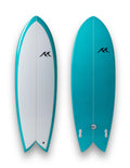 Retro Fish Twin -  Coral Blue
