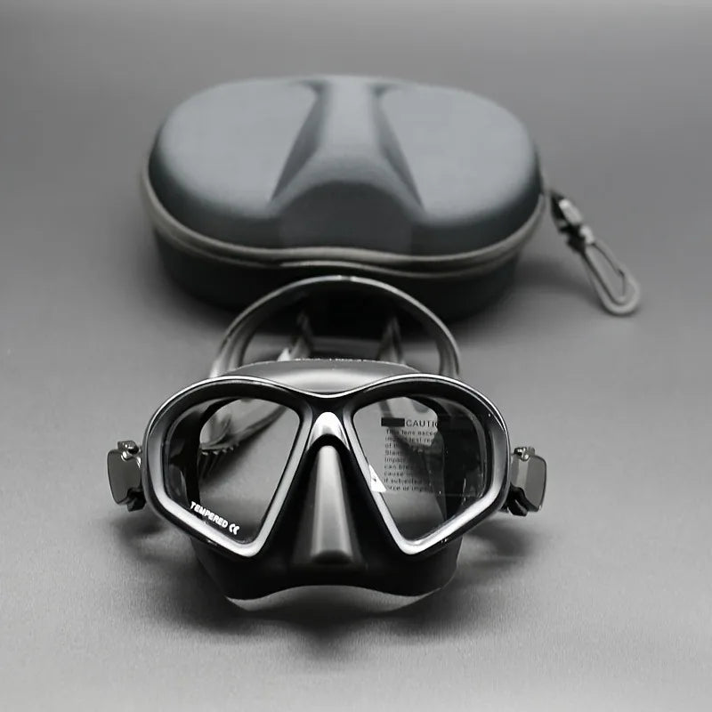 Professional Wet Low Volume Freediving Mask, Tempered Glass Dive Mask, J-Type Diving Mask, Snorkel Set, Buceo, 수영, 스노클링, 마스크